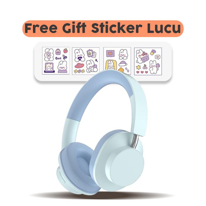 Gambar Jovitech Headphone Bluetooth Wireless Headset Earphone 5.3 - H02 - H02 - Blue dari mimtaaaa undefined Tokopedia