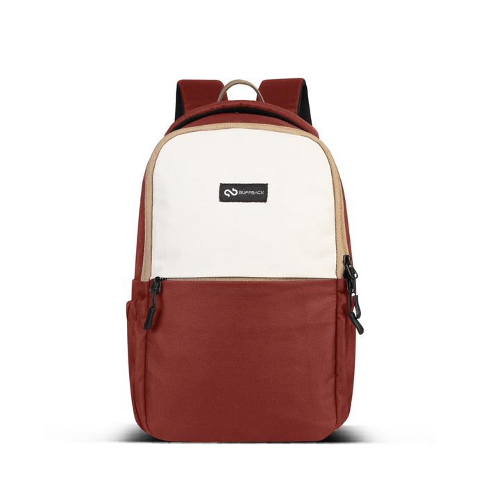 Gambar Tas Ransel Buffback Tsume | Backpack Mini - Maroon x Cream dari Cavbec undefined Tokopedia