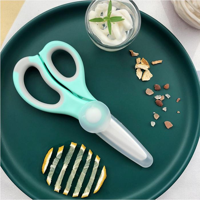 Gambar NEW PRODUCT GUNTING MAKANAN ANAK BAYI BAHAN KERAMIK CERAMIC BABY FOOD - Biru dari RUANI CELL889 undefined Tokopedia