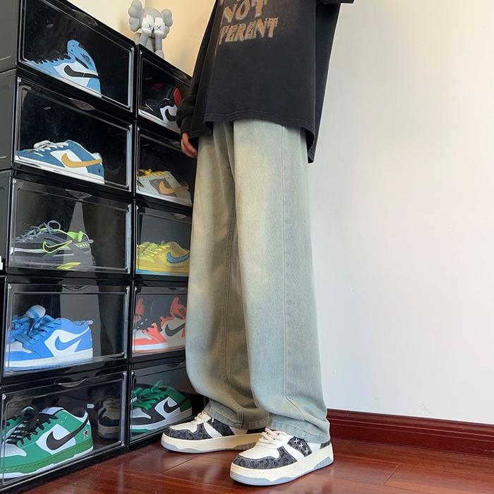 Gambar [ Ready Stock] Celana Jeans Pria Baggy Pants Biru Retro Celana Vintage - biru retro, 27=S dari Ellen Market ID undefined Tokopedia