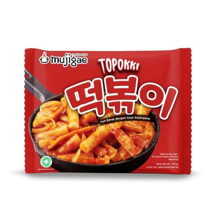 Gambar Toppokki Mujigae spicy Topokki/ Makanan Halal Korea - Toppoki dari food store2 undefined Tokopedia