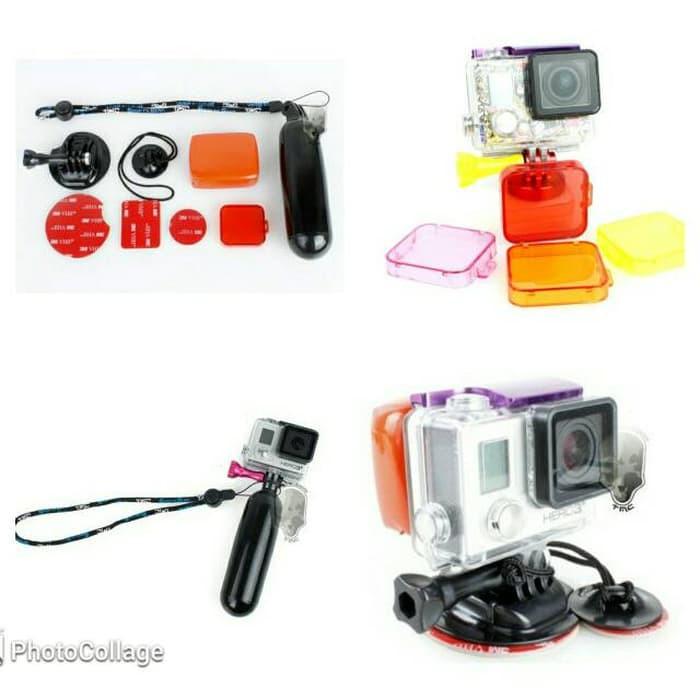 Gambar Full Set Floating Handlebar Mount Surf Snowboard for GoPro & Xiaomi Yi dari galery you and me undefined Tokopedia