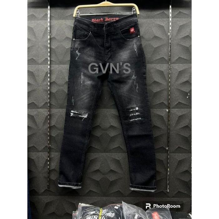 Gambar [ Promo] Celana Black Baron Pria Rippes Original/Celana Sobek Panjang - Black, 28 dari Gaduh Wacana Store undefined Tokopedia
