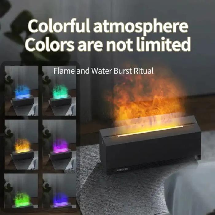 Gambar Flame Aroma Diffuser 3D Fireplace Ultrasonic Air Humidifiers Frag dari Gapura Rezeki1 undefined Tokopedia