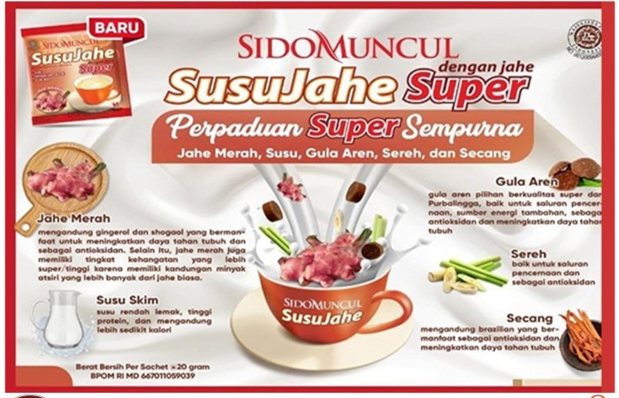 Gambar |GUARD| Sido Muncul Minuman Susu Jahe Merah Super 10's - Menghangatkan dari MINTARSIHSHOP88 undefined Tokopedia