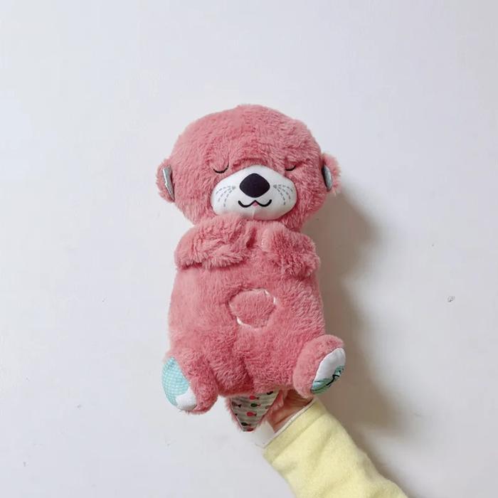 Gambar Breathing Bear Baby Soothing Otter Plush Doll Toy Baby Kids Soothing M - 30CM, Pink Otter dari tokonapolly undefined Tokopedia