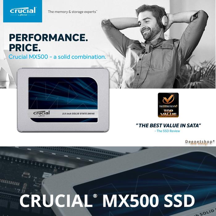 Jual SSD CRUCIAL MX500 3D NAND SATA INCH Kota Madiun
