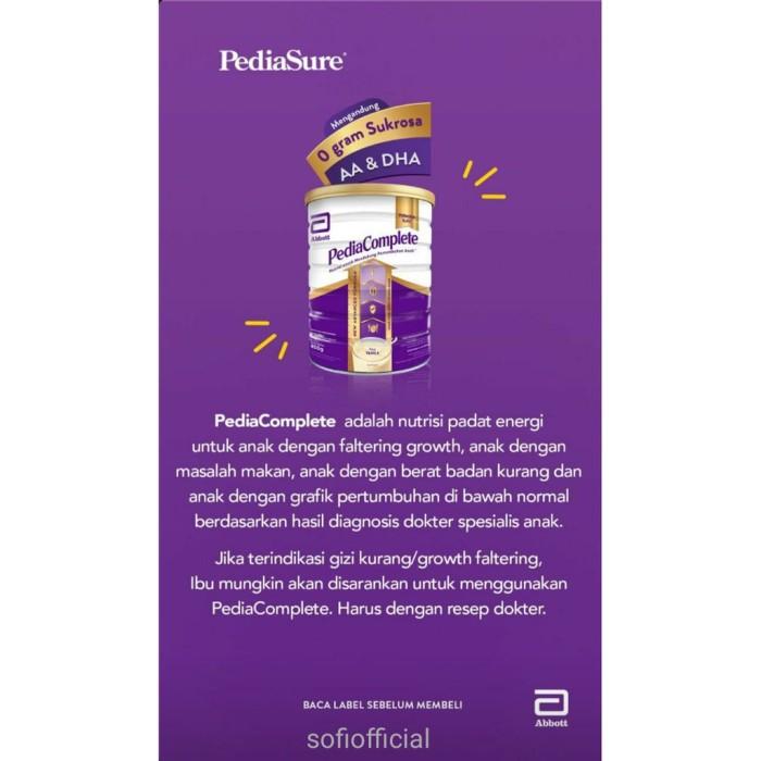 Gambar BARANG TERLARIS PEDIACOMPLETE (KEMASAN BARU) PEDIASURE COMPLETE 850 dari toko casafh undefined Tokopedia