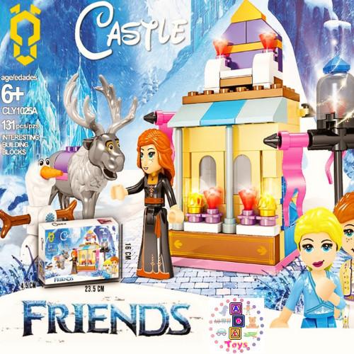 Gambar Mainan Anak Perempuan Lego Balok Tumpuk Frozen Snow House CLY1025 - A dari ARHToys undefined Tokopedia