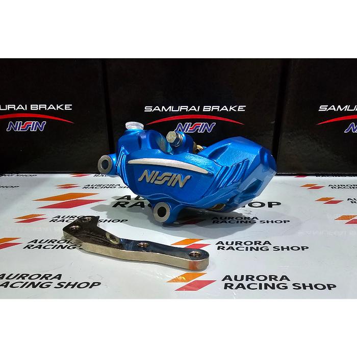 Gambar KALIPER DEPAN KIRI NISSIN SAMURAI 4 PISTON VARIO 125 / VARIO 150 / - BLUE, STANDARD dari ilhamkurnanto undefined Tokopedia