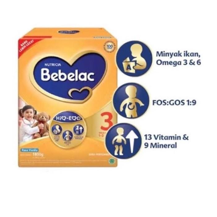 Gambar BARANG TERLARIS NUTRICIA BEBELAC 3 1800GR VANILLA / MADU 1-3 TAHUN dari toko casafh undefined Tokopedia
