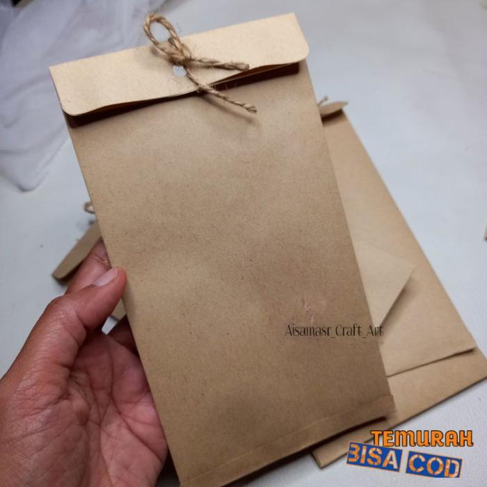 Gambar Amplop Coklat | Kartu Ucapan | Kartu Kosong | Kartu Kado | Gift Card | dari bonomart undefined Tokopedia