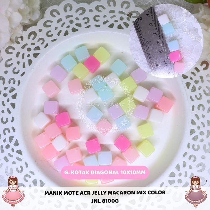 Gambar Code 8100 Manik Mote Acrylic Jelly Macaron Mix Color - G.Ktk Diagonal dari Jupy & Lyne Craft undefined Tokopedia