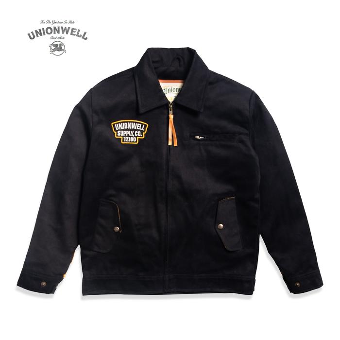 Gambar Unionwell Work Jacket Zip Code Black - XL dari Unionwell Official undefined Tokopedia