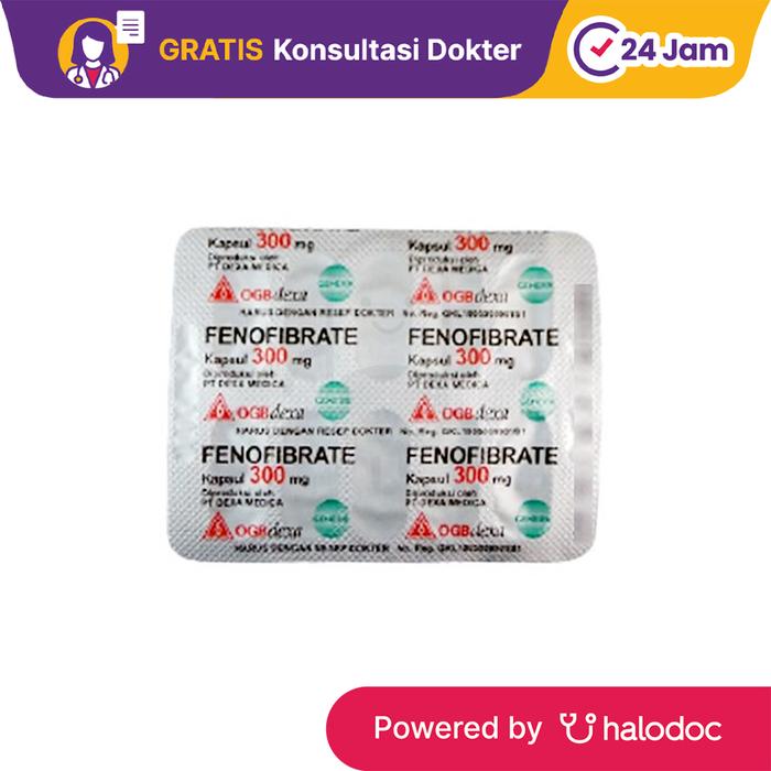 Gambar Fenofibrate 300 mg 10 Kapsul - Obat Kolesterol - Halodoc dari Apotek Halomedika Kelapa Gading undefined Tokopedia