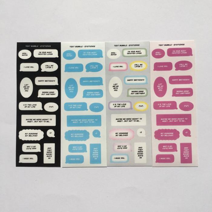 Gambar Gercep eystudios - Bubble Text Deco Sticker Comic Webtoon Style dari bebas aman toko undefined Tokopedia