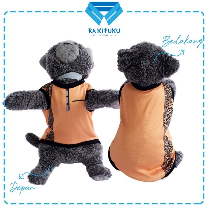 Gambar baju kucing koko anjing kelinci monyet lucu murah koko batik samping - Krem, XS dari Rakifuku undefined Tokopedia