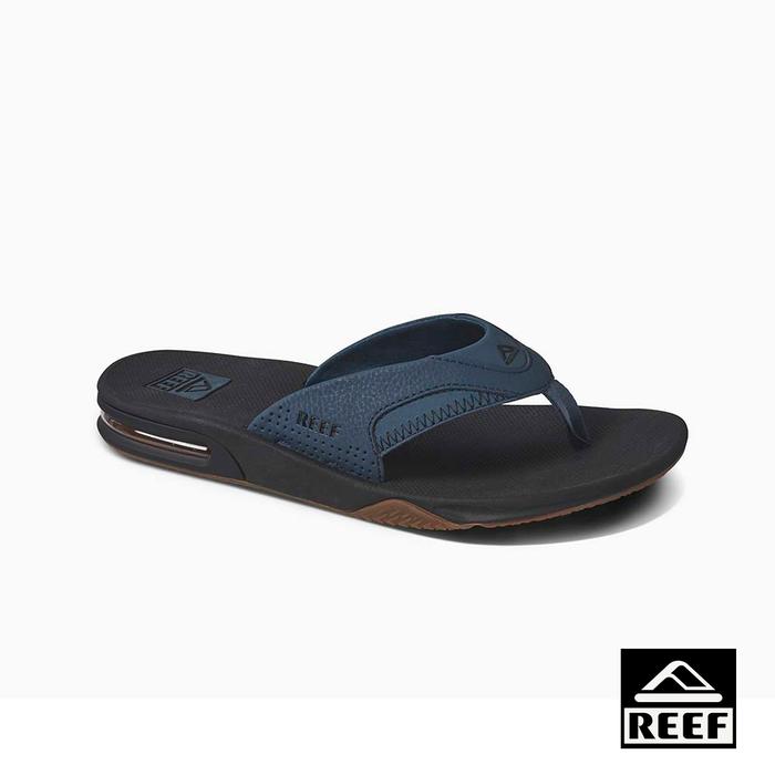 New Reef Men Fanning Flip Flops Fanning Orionblack