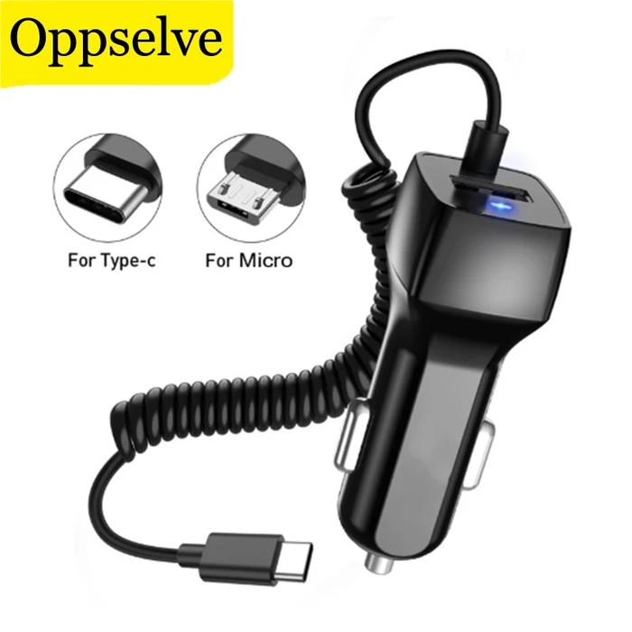 Jual Car Charger With USB Cable For Samsung S20 S21 Plus Xiaomi