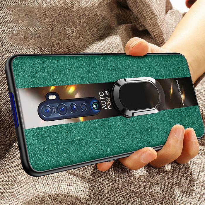 Jual Luxury Ring Leather Phone Case For OPPO Reno Z 2Z 2F 10X