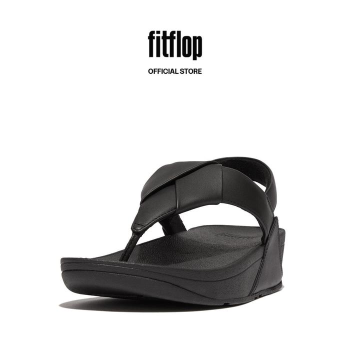 Jual Baru FitFlop Women's LULU Folded-Leather Back-Strap Sandals