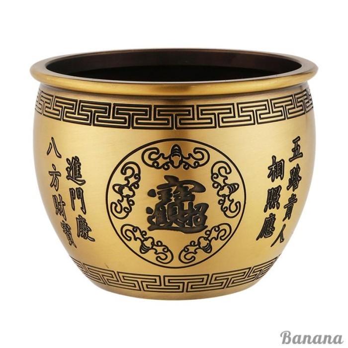 Gambar Ag* Mangkuk Treasure Basin Artwork Brass Feng Shui Untuk Dekorasi - Tanpa Basis dari ACO GARCI 7 STORE undefined Tokopedia