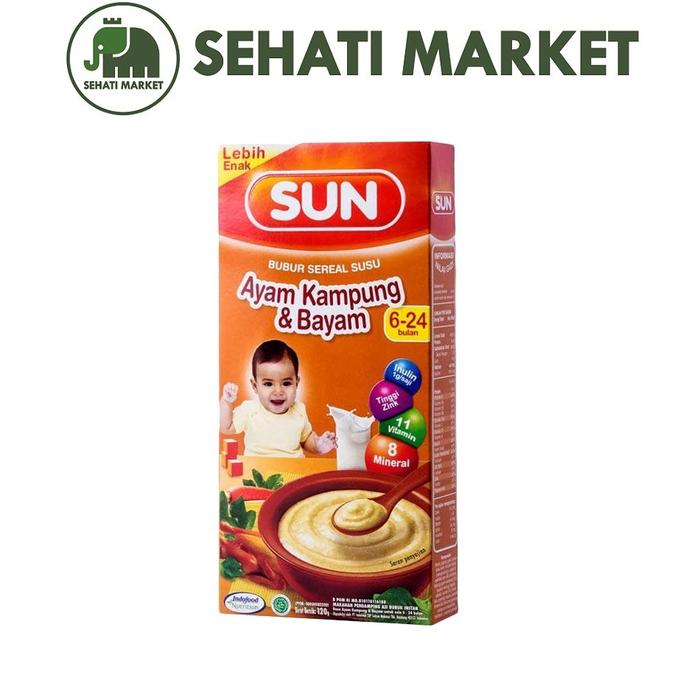 Gambar SUN BUBUR SEREAL SUSU AYAM KAMPUNG BAYAM 120 G 120g dari ginem1968 undefined Tokopedia