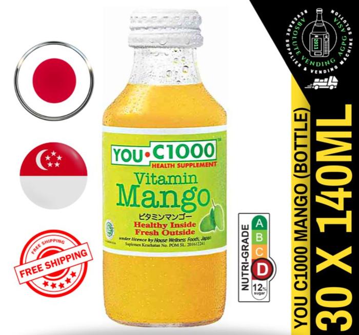 Gambar YOU C1000 Vitamin Mango 140ML X 30 (GLASS) - FREE DELIVERY Within 3 Wo dari Imperial Eleganceco undefined Tokopedia