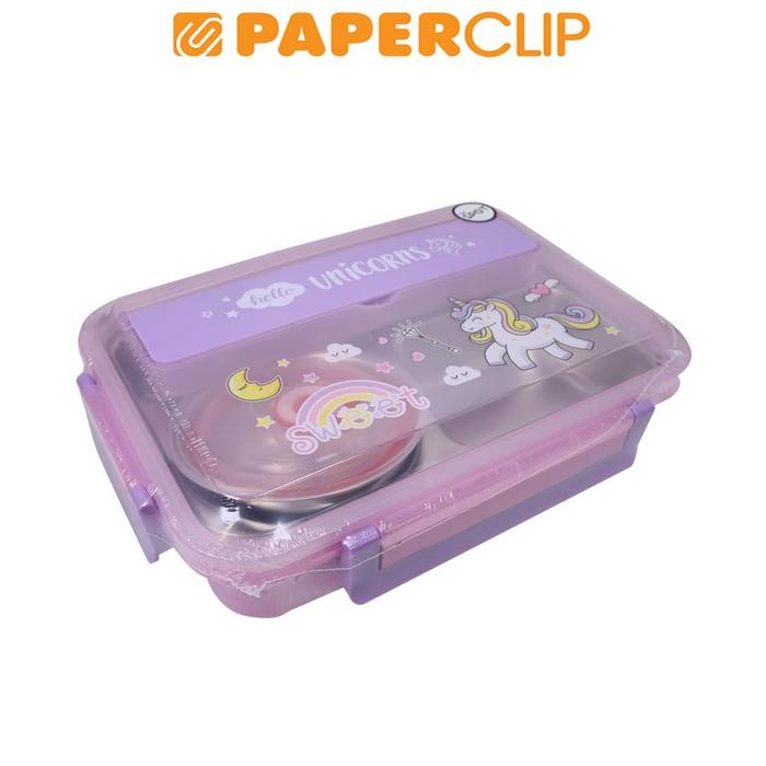 Gambar KOTAK MAKAN / LUNCH BOX STAINLESS XY-J1824 dari Paperclip Indonesia undefined Tokopedia