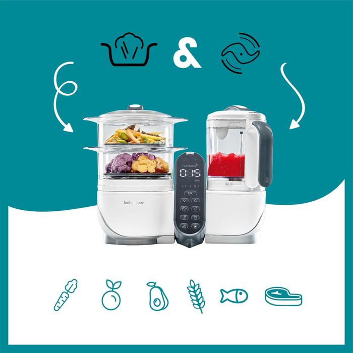 Gambar [Best Quality] Babymoov - Nutribaby+ - Loft White / Food Processor dari CV Anne Shop ID undefined Tokopedia
