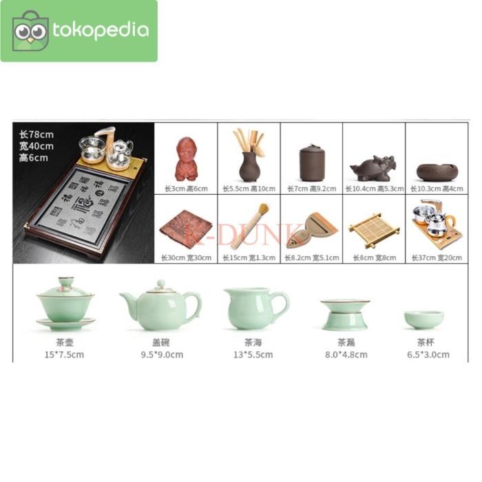 Gambar Ev! Set Alat Minum Teh Gaya Chines Tea Set Kungfu Tea Set Type 06 dari Eleventh Shop undefined Tokopedia