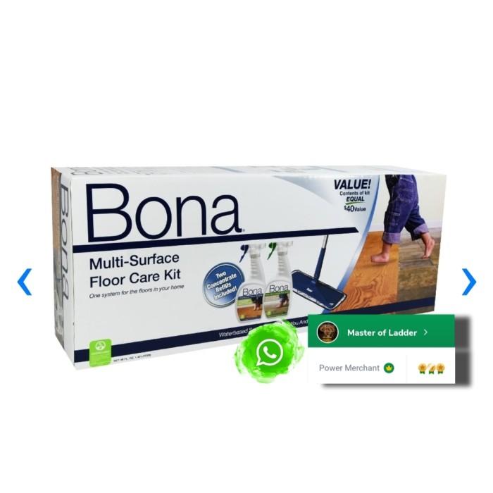 Gambar BONA MULTISURFACE FLOOR CARE KIT/BONA SET PEL DAN CAIRAN PEMBERSIH dari taristore0141 undefined Tokopedia
