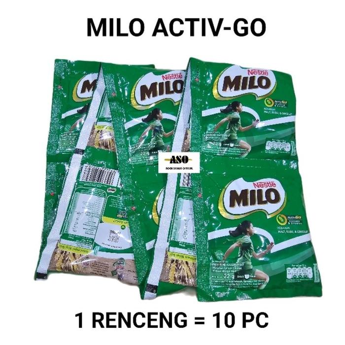 Gambar viral MILO Activ-Go Susu Bubuk Sachet 22 gr RENCENG ( ISI 10 pc ) dari wardi9263 undefined Tokopedia