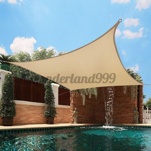 Gambar Ev* Waterproof Sun Shade Sail Uv Block Outdoor Canopy Patio Garden - Kuning dari Eleventh Shop undefined Tokopedia