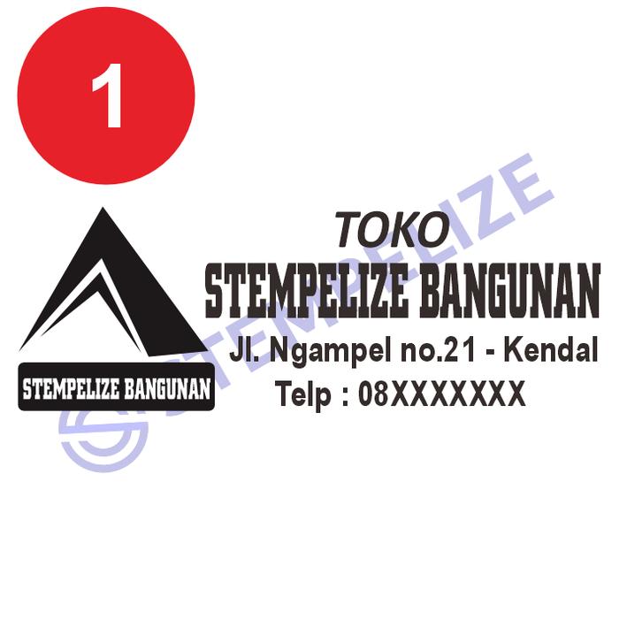 Gambar Stempel UD / Usaha Dagang Custom - 1, Biru dari Stempelize undefined Tokopedia