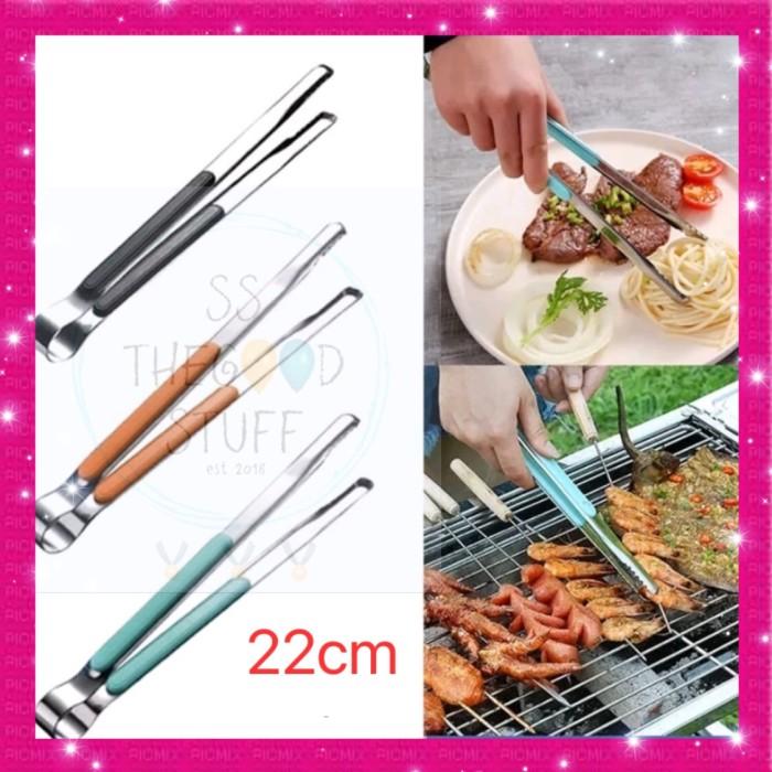 Gambar Jepitan Gorengan Stainless Steel Panjang Penjepit Gorengan Anti Panas dari SSthegoodStuff undefined Tokopedia