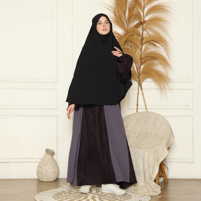 Gambar Allev Daisy Dress Gamis Wanita Dewasa - Raisin - M dari Allev.Store undefined Tokopedia