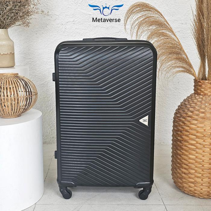 Gambar Koper L7606 Padison Size 20" Koper Kabin Zipper Super Ringan dan Murah - Black dari Metaverse.Koper undefined Tokopedia