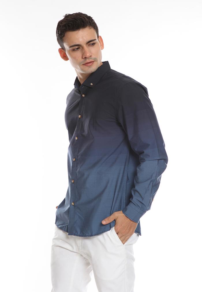 Gambar MOC Kemeja Lengan Panjang Pria Slim Fit RANGERZ-NAVY - Int: XS dari MOC Indonesia undefined Tokopedia