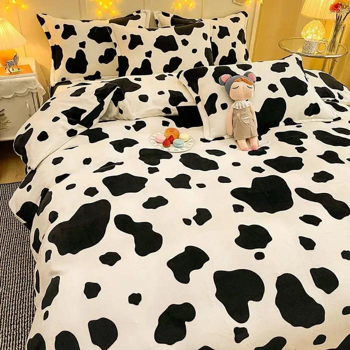 Gambar Warm Bedding Set Short Plush Soft Duvet Cover Flat Sheet Pillowca dari Faidah Berkah undefined Tokopedia