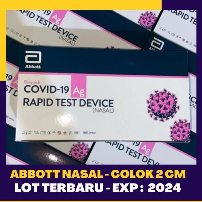 Gambar Antigen Abbott Nasal Bioquick akd kemenkes Isi 25 Exp Febuari 2024 dari ummam jkt undefined Tokopedia