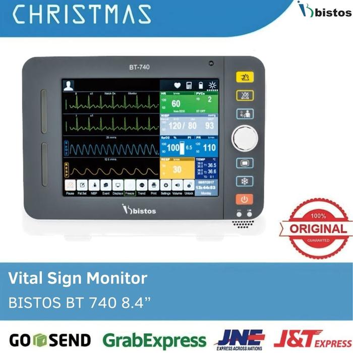 Gambar BISTOS BT 740 PATIENT MONITOR VITAL SIGN MONITOR ECG RESP SPO2 NIBP dari Christmas Underpad Medica undefined Tokopedia