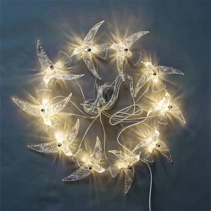 Gambar Promo - Lampu Gantung Kristal / Lampu Dekorasi Pernikahan / Lsi 6/8/8 - Burung 10 lampu dari E-Solutions Superstore undefined Tokopedia