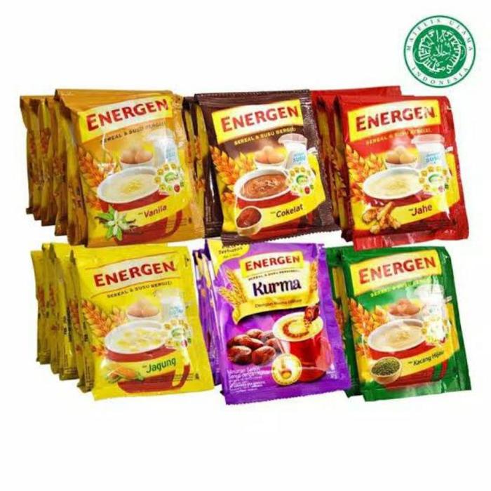 Gambar dea ENERGEN Aneka sereal ber rasa Cokelat Vanila Kacang Hijau kurma dari karni_store undefined Tokopedia