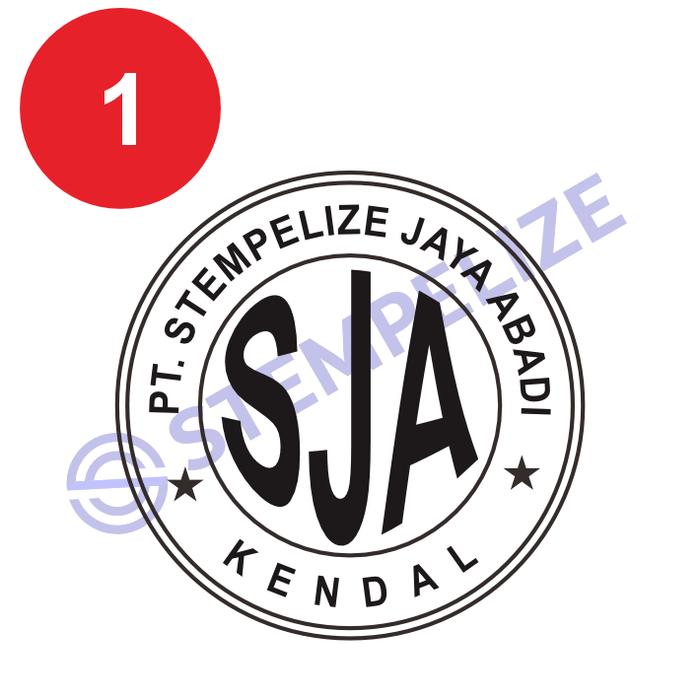 Gambar Stempel Perusahaan PT Custom - 1, Merah dari Stempelize undefined Tokopedia