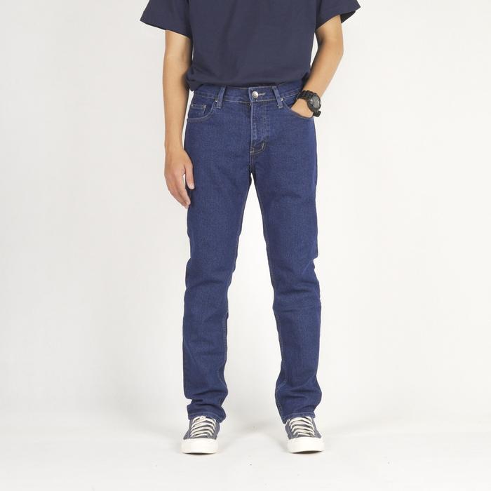 Gambar Shadow - Celana Panjang Jeans Stretch Pria Slim Fit Blue W02B - 37 dari Superego co undefined Tokopedia