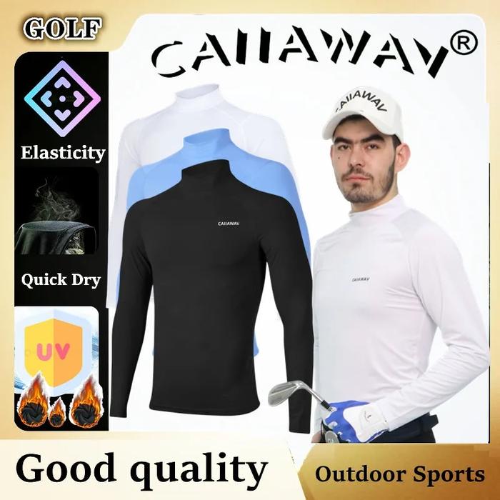 Gambar CAIIAWAV Golf Long sleeved Men's Clothing Bottom Shirt Sunscreen Top dari dalyzen undefined Tokopedia
