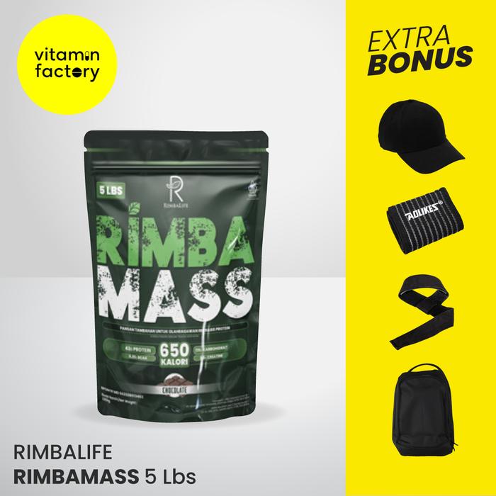 Gambar Rimbalife Rimba Mass 5 Lbs Gainer - Chocolate dari Vitamin Factory undefined Tokopedia