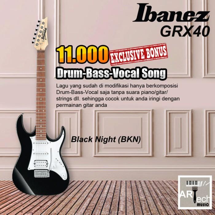 Gambar Ibanez GRX40 / GRX 40 Gitar Elektrik ORIGINAL / Guitar Electric - Black Night dari Artech Music undefined Tokopedia