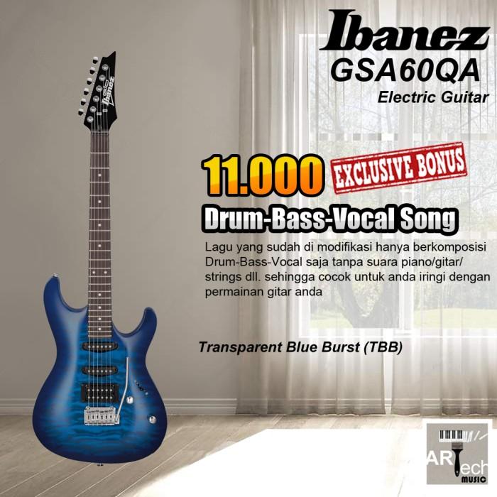 Gambar Ibanez GSA60QA /GSA 60 QA /GSA60 QA /GSA 60QA Gitar Elektrik Original - Blue Brust dari Artech Music undefined Tokopedia